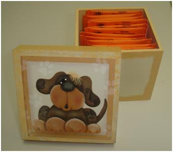 Mini porta -chá R$ 7,00